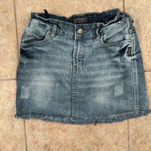 Silver jeans Candice distressed girls jeans skirt size 14